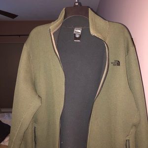 Olive Green North Face jacket